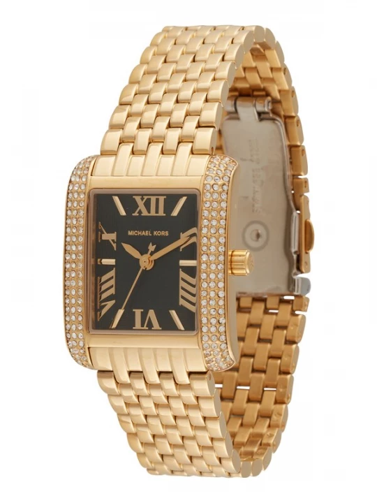 Foto van product MICHAEL Michael Kors Analoog horloge 'EMERY' goud / zwart / transparant