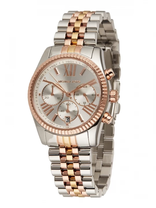 Foto van product MICHAEL Michael Kors Analoog horloge 'Lexington' goud / zilver