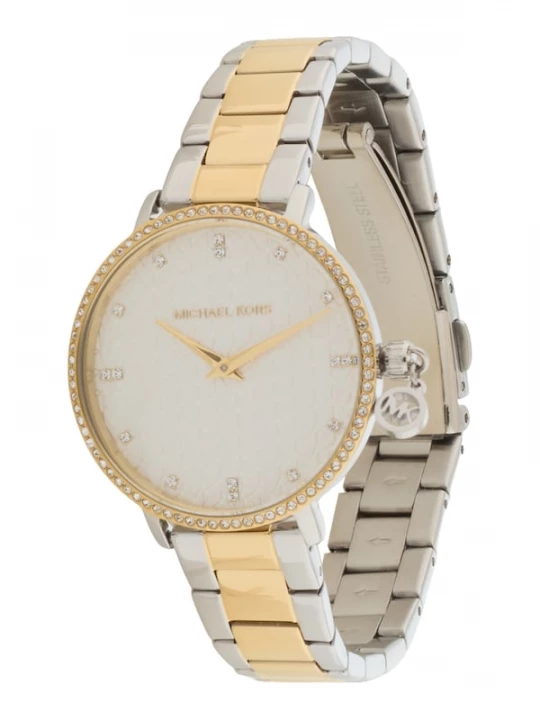Foto van product MICHAEL Michael Kors Analoog horloge 'PYPER' goud / zilver / parelwit