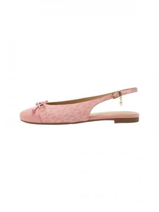 Foto van product MICHAEL Michael Kors Ballerina met riempjes 'PIPER' lichtroze / wit