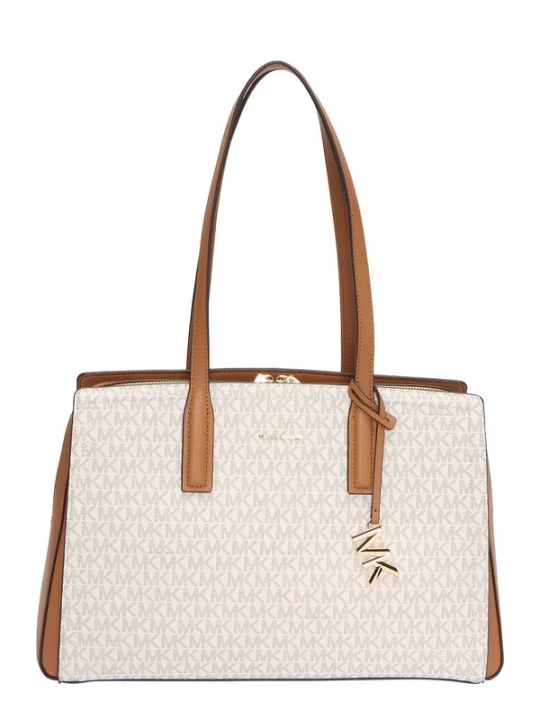 Foto van product MICHAEL Michael Kors Schoudertas bruin / grijs / wolwit