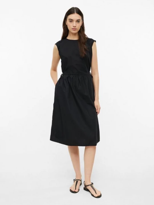 Foto van product Midi-jurk met verstelbare taille en steekzakken s.Oliver zwart