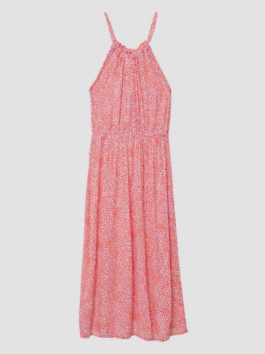 Foto van product Midi-jurk van crinkled viscose s.Oliver