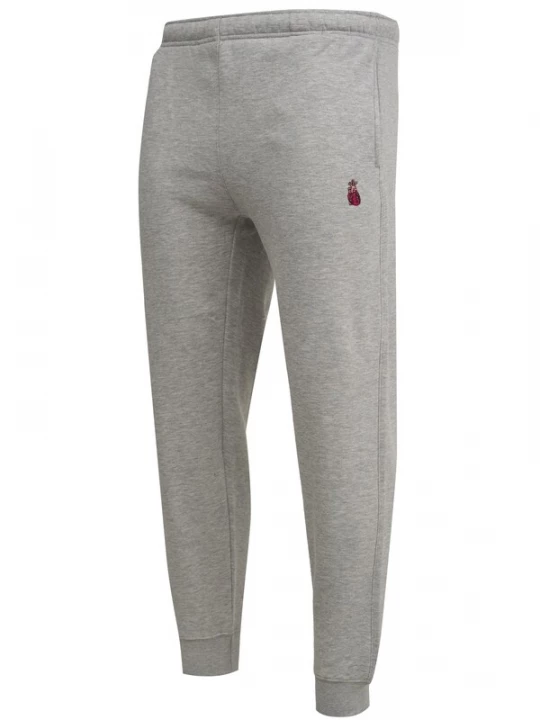 Foto van product Mikon Broek 'Herz' grijs gemêleerd / lichtroze / rood