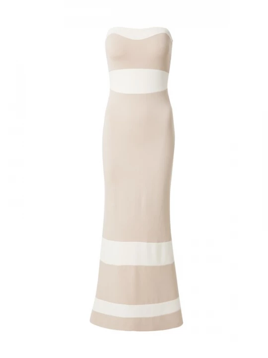 Foto van product millane Avondjurk crème / donkerbeige