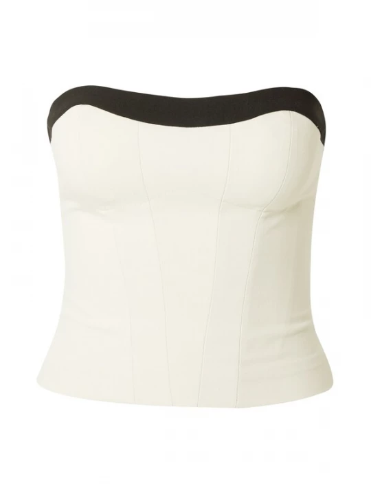 Foto van product millane Top crème / zwart