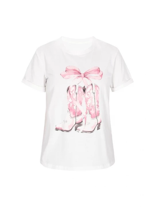 Foto van product MIMO Shirt grijs / lichtroze / wit