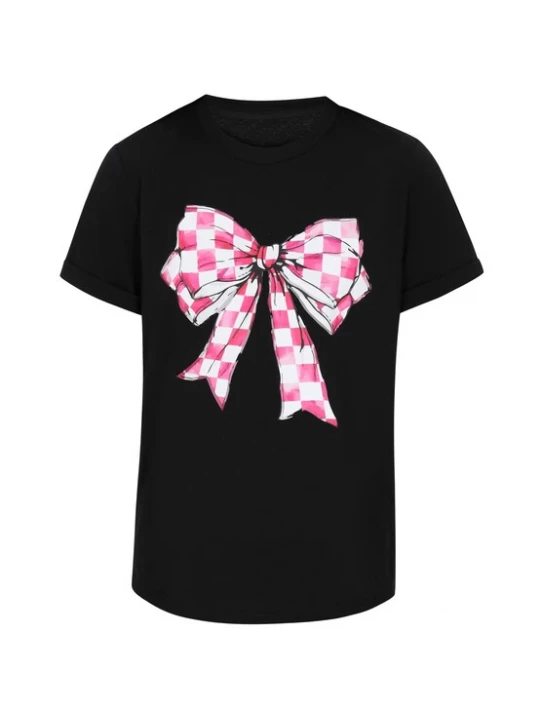 Foto van product MIMO Shirt pink / rosa / zwart / wit