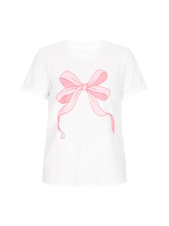 Foto van product MIMO Shirt rosa / wit