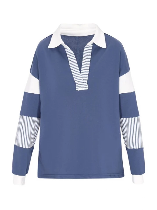 Foto van product CALEY Sweatshirt blauw / wit