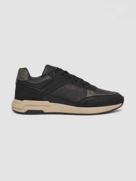 Foto van product Minimalistische veterschoenen van imitatieleer s.Oliver zwart