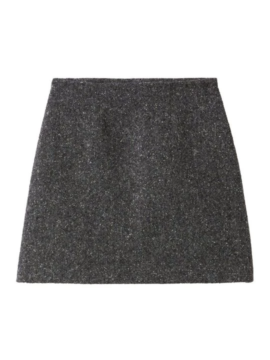 Foto van product Minirok CLAUDIE PIERLOT grijs gemêleerd