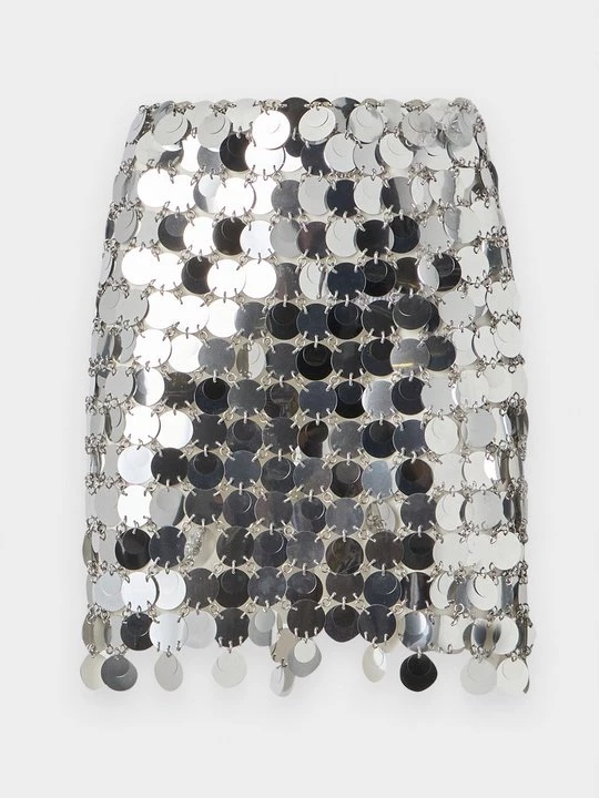 Foto van product Minirok Paco Rabanne zilverkleurig