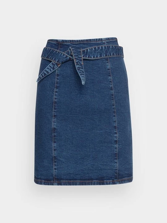 Foto van product Minirok Pieces donkerblauw denim