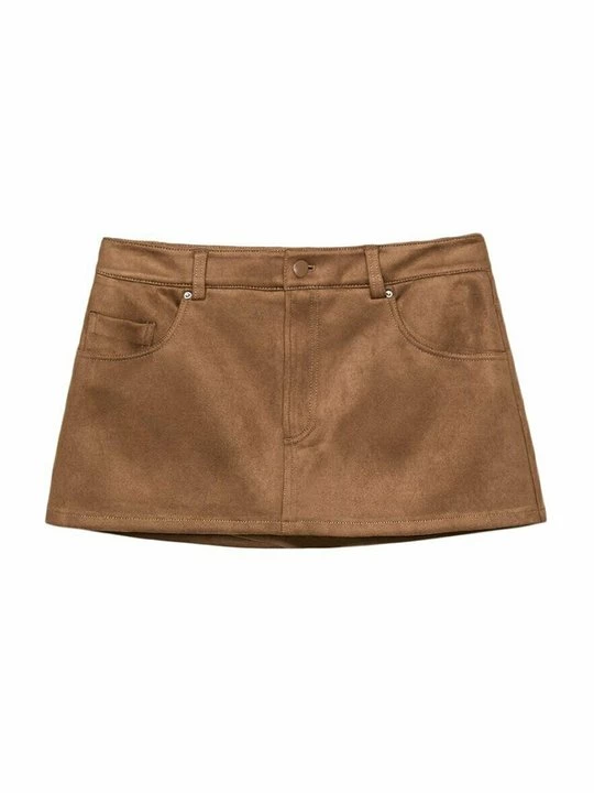 Foto van product Minirok Stradivarius camel