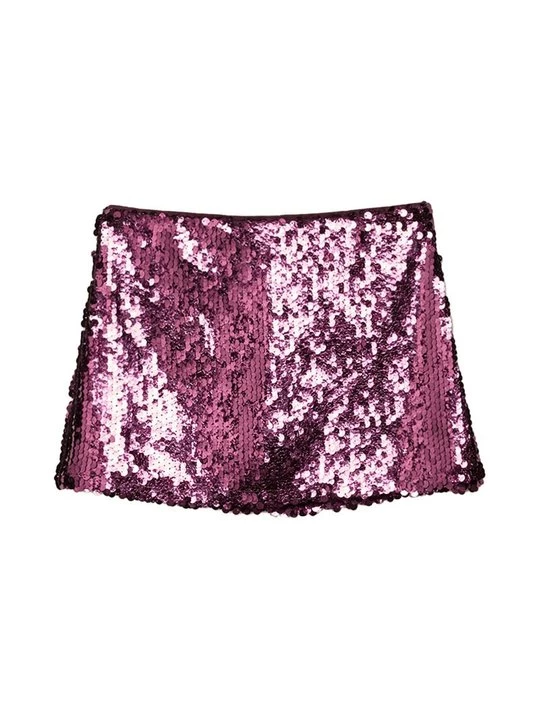 Foto van product Minirok Stradivarius donkerpaars gemêleerd