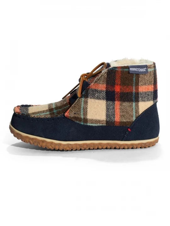 Foto van product Minnetonka Boots 'Torrey' beige / navy / rood