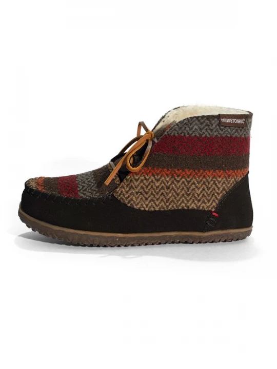 Foto van product Minnetonka Boots 'Torrey' bruin / geel / jade groen / rood / zwart
