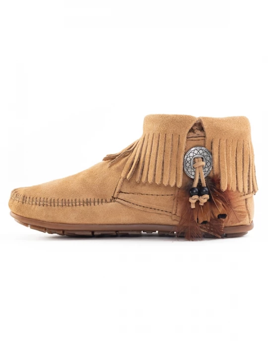 Foto van product Minnetonka Enkellaarsjes 'Concho' bruin / lichtbruin / zwart / zilver