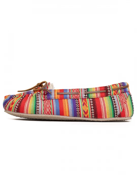 Foto van product Minnetonka Huisschoenen 'Cally' blauw / geel / lila / rood