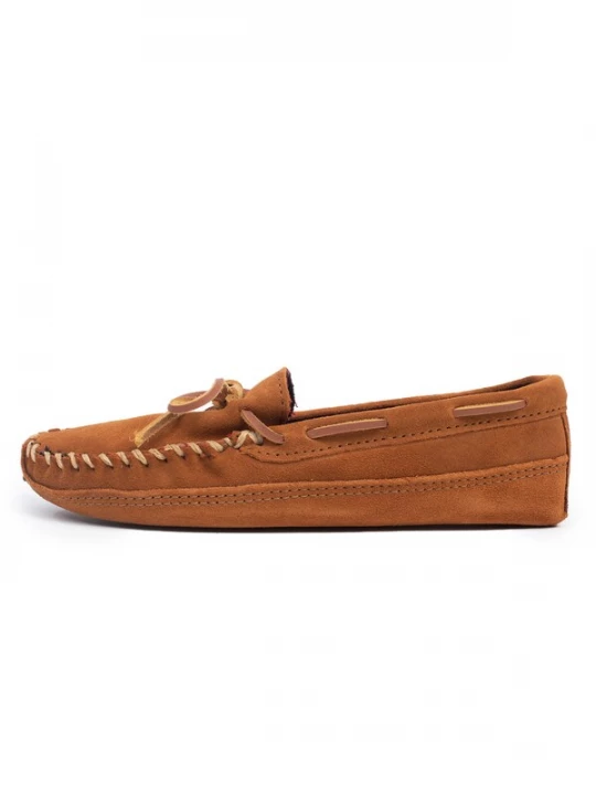 Foto van product Minnetonka Mocassins 'Doublebottomfleece' bruin