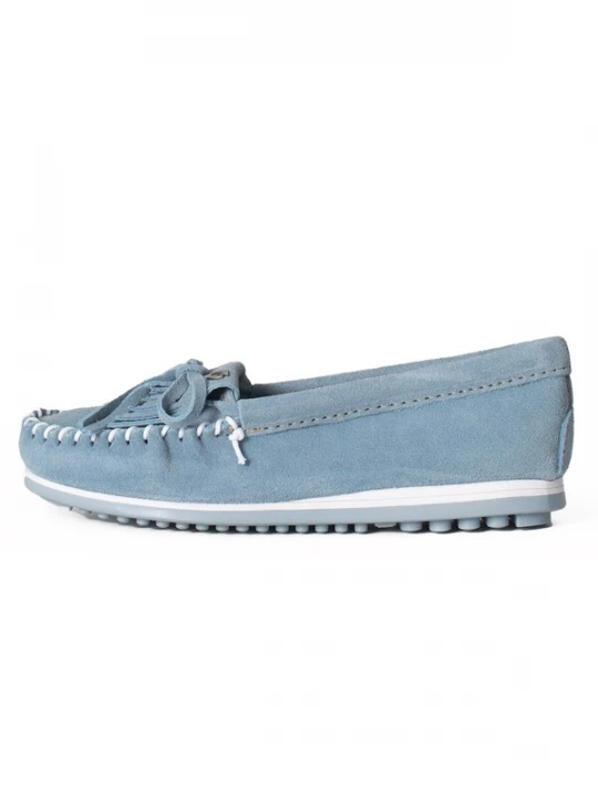 Foto van product Minnetonka Mocassins 'Kilty' smoky blue / wit