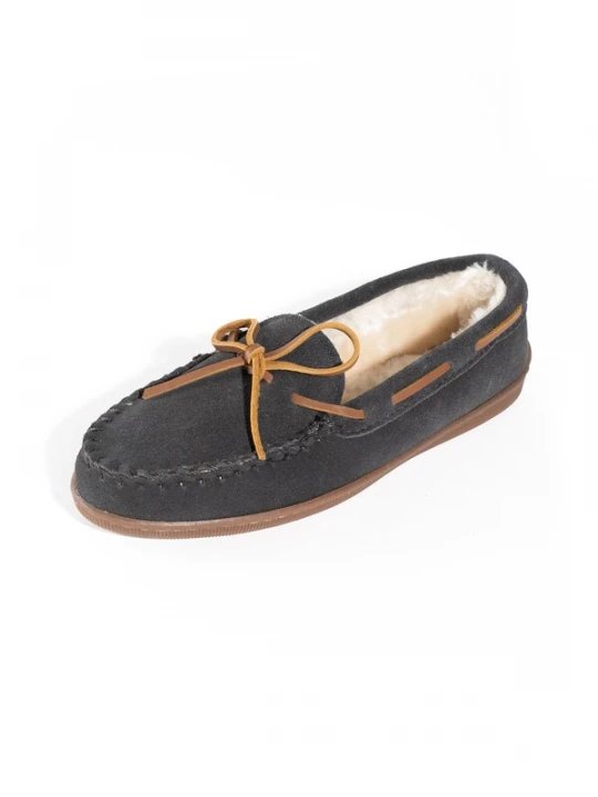 Foto van product Minnetonka Mocassins 'Pileline' bruin / donkergrijs