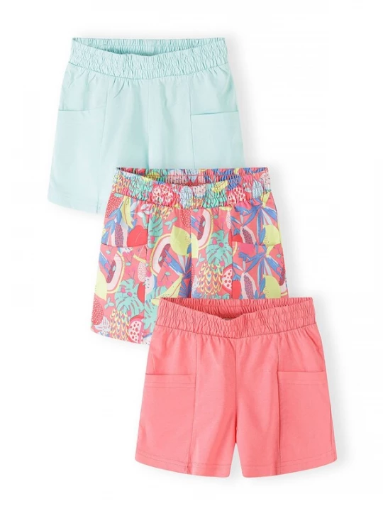 Foto van product MINOTI Broek blauw / turquoise / geel / pitaja roze