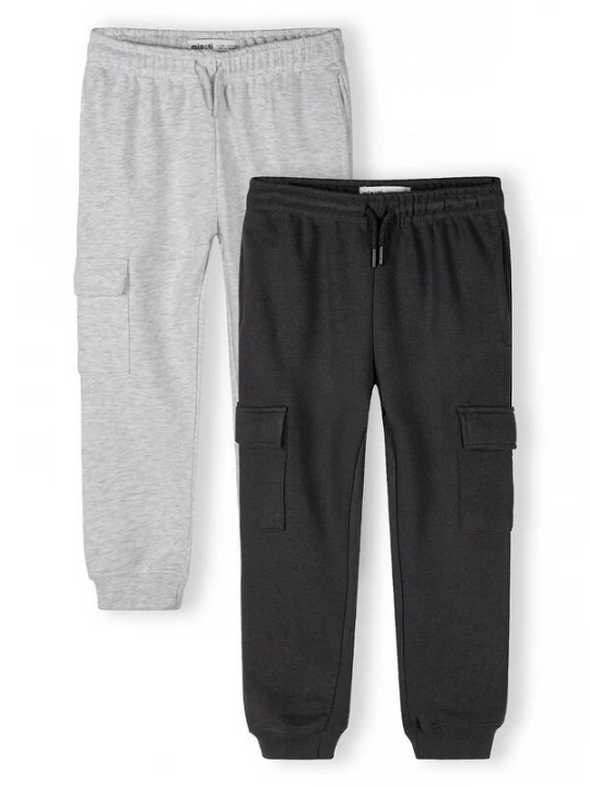 Foto van product MINOTI Broek grijs gemêleerd / zwart gemêleerd