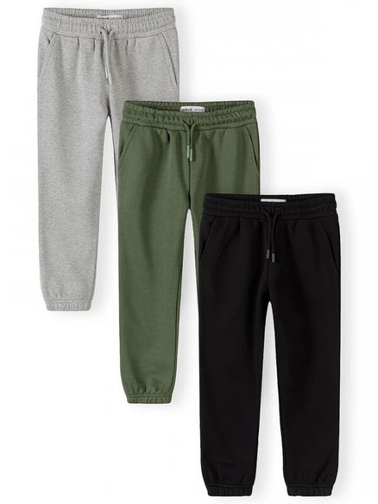 Foto van product MINOTI Broek lichtgrijs / groen / zwart