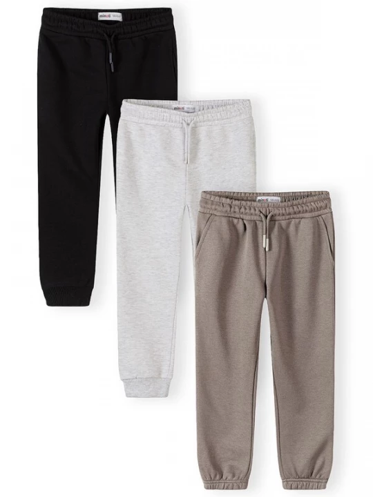 Foto van product MINOTI Broek taupe / lichtgrijs / zwart