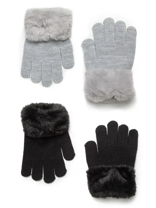 Foto van product MINOTI Handschoenen grijs / zwart