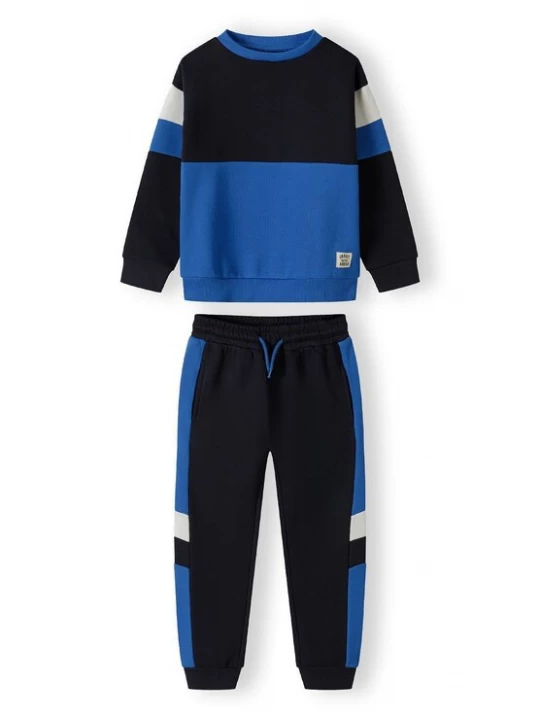 Foto van product MINOTI Joggingpak blauw / marine / wit