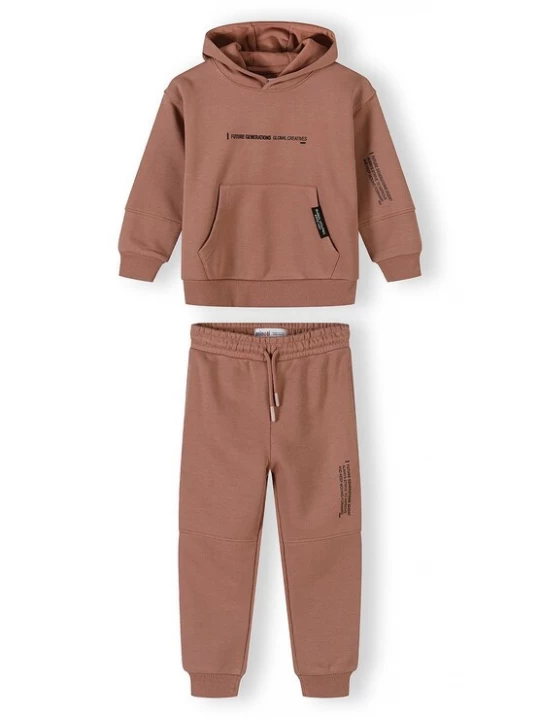 Foto van product MINOTI Joggingpak cognac / zwart