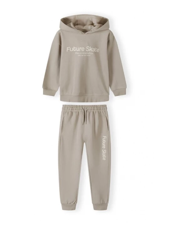 Foto van product MINOTI Joggingpak lichtbeige / taupe