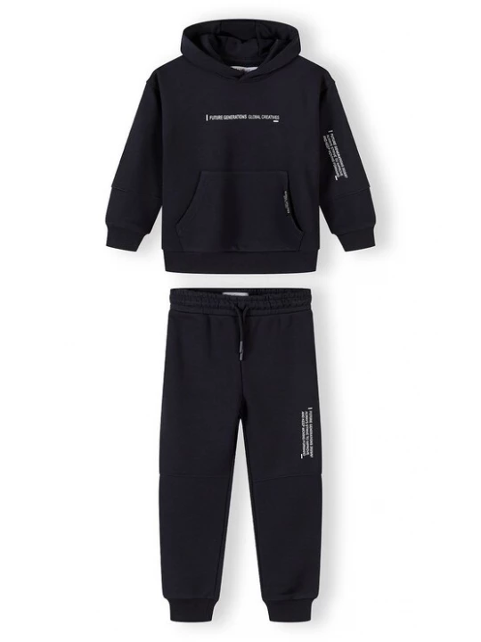 Foto van product MINOTI Joggingpak zwart / wit