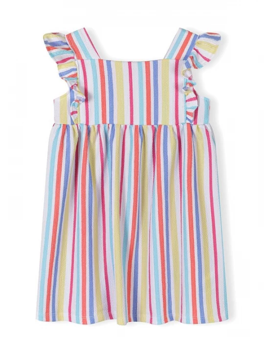 Foto van product MINOTI Jurk aqua / royal blue / koningsblauw / geel / wit
