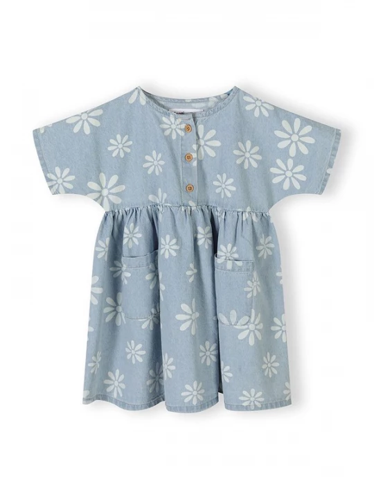 Foto van product MINOTI Jurk blauw denim / lichtblauw