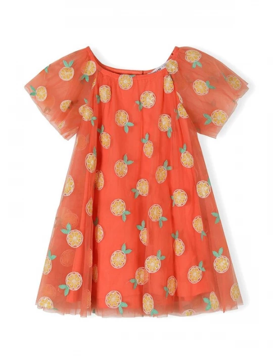 Foto van product MINOTI Jurk geel / mintgroen / neonoranje