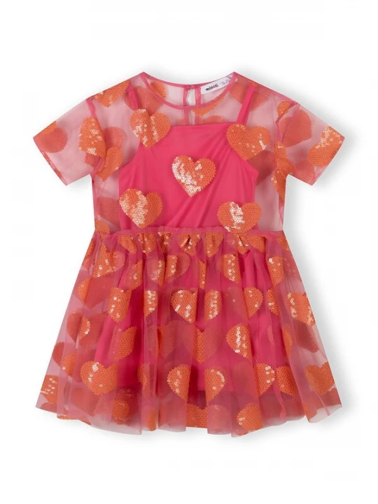 Foto van product MINOTI Jurk oranje / pink