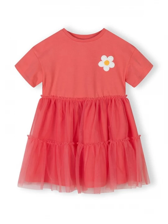 Foto van product MINOTI Jurk oranje / wit