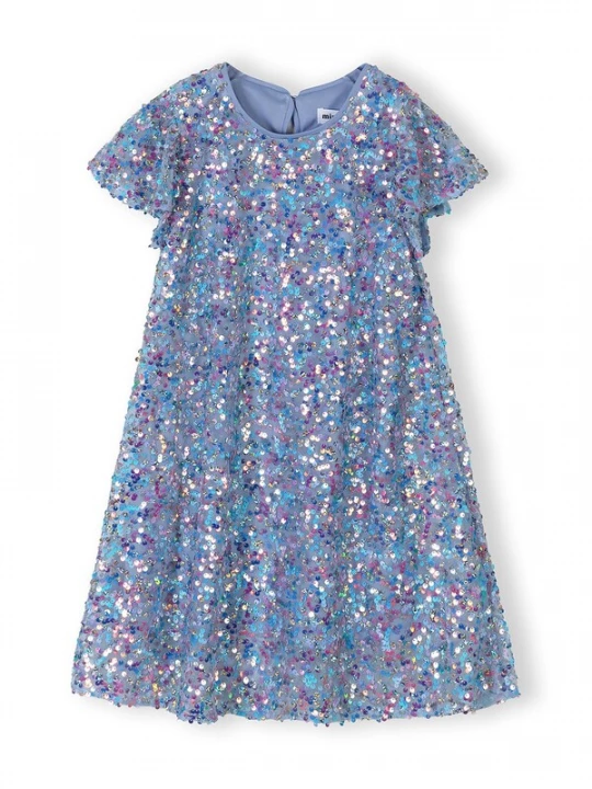 Foto van product MINOTI Jurk saffier / aqua / lila / mauve