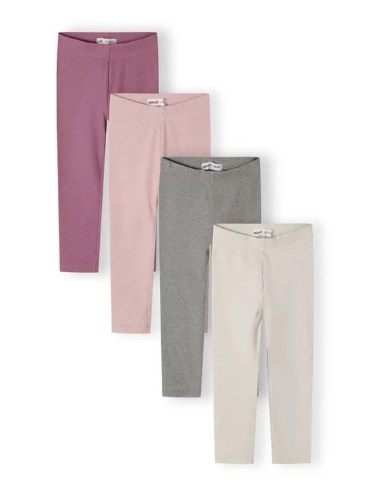 Foto van product MINOTI Leggings lichtgrijs / grijs gemêleerd / sering / orchidee
