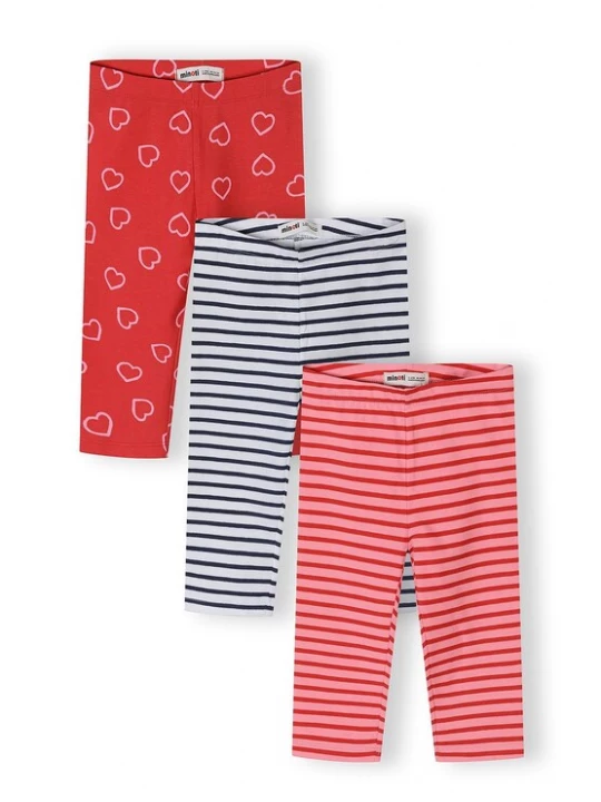 Foto van product MINOTI Leggings rosa / rood / zwart / wit