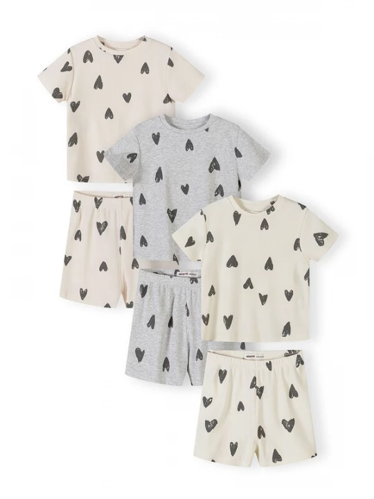 Foto van product MINOTI Nachtkledij crème / grijs gemêleerd / offwhite