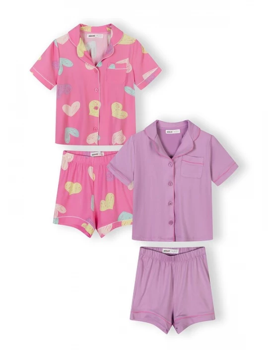 Foto van product MINOTI Nachtkledij geel / lila / pink / rosa