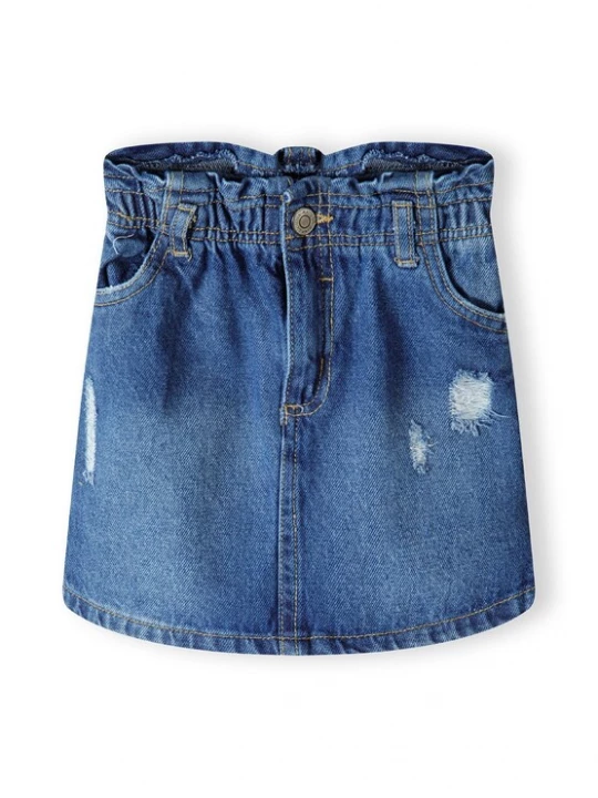 Foto van product MINOTI Rok blauw denim / donkerblauw / wit