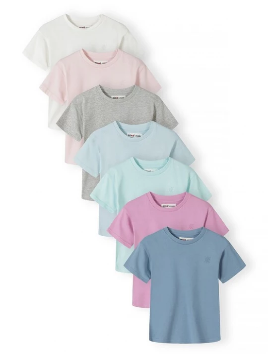 Foto van product MINOTI Shirt blauw / aqua / lichtblauw / grijs gemêleerd / pink / rosa / wit