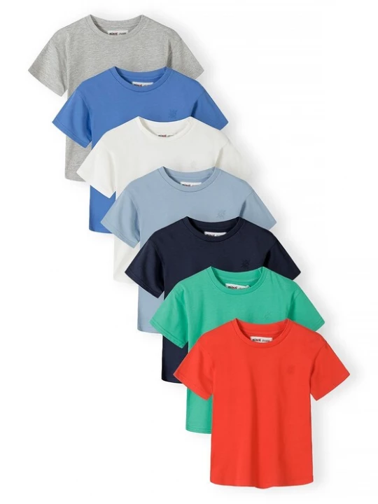 Foto van product MINOTI Shirt blauw / navy / lichtblauw / lichtgrijs / grasgroen / rood / wit