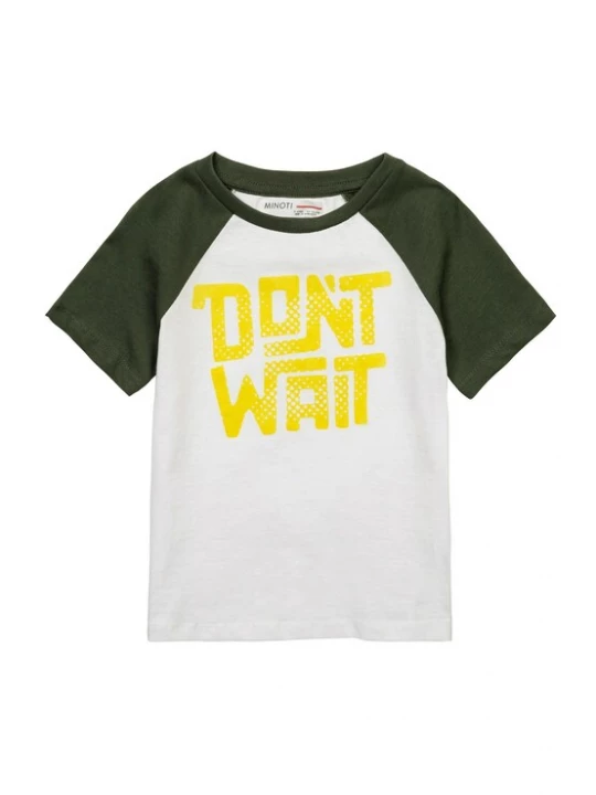 Foto van product MINOTI Shirt geel / donkergroen / wit